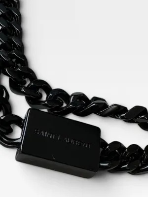 YSL Saint Laurent AUTHENTIC Black Leather Monogram Chain Crossbody Bag WITH COA thumbnail 6