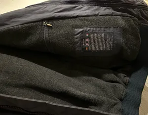 Vintage Aviator Dark Navy Blue Bomber Jacket thumbnail 4