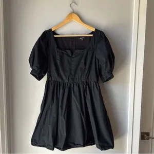 Madewell Poplin Puff Sleeve Dress thumbnail 3