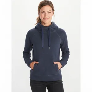Marmot Women's Blue Crossover Cowl Neck Fleece Pullover Hoodie Sweatshirt Size M thumbnail 15