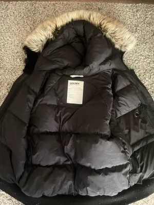 Aritzia Golden by TNA Denali Parka Jacket Snow Ski Coat Goose Down Size Large thumbnail 4