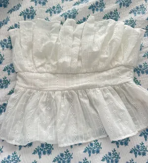 Strapless top White Size M thumbnail 1