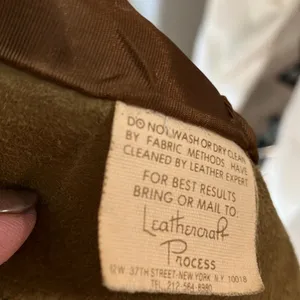Vintage soft leather jacket w/ lining Tan Size L thumbnail 10