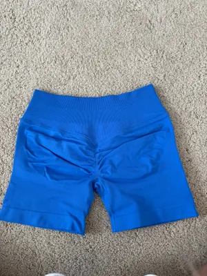 Blue Amazon Butt Scrunch Biker Shorts Size XS thumbnail 2