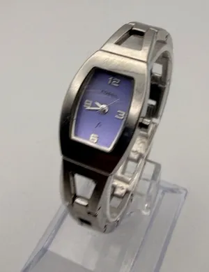 Vintage Fossil F2 'Forever' Women's Stainless Steel Watch ES-9423 New Battery thumbnail 1
