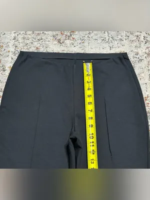Everlane THE DREAM KICK FLARE PANT size Large black front pleat thumbnail 4