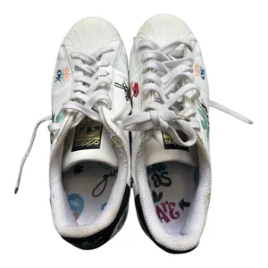 Adidas Superstar Girls‎ Are Awesome Friends Collab Platform Sneakers Womens 7 thumbnail 4