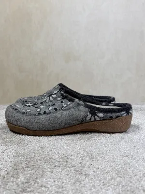 Täos Footwear Women's Woolderness 2 Wool Blend Fur Clogs in Grey 40/US 9 thumbnail 4