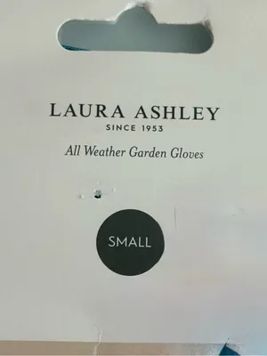Laura Ashley nwt size small Blue Floral Garden Gloves thumbnail 3