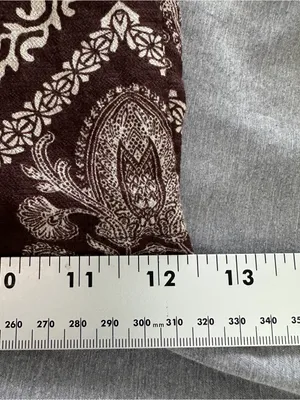 Dotti Women’s Brown Paisley Wide Leg Pull-On Pants Size M Boho Palazzo thumbnail 9