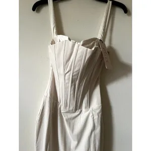 Oh Polly Valentina Layered Bra-Detail Fishtail Midaxi Dress Size 0 New thumbnail 3