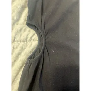 French Connection Black Maxi Dress Side Cutout Sleeveless Ribbed XS thumbnail 2