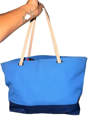 Kate Spade Francis Lott Street Tote Azure/Navy Blue thumbnail 3