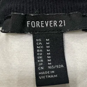 Forever 21 black and white sleeveless crop top / M / Excellent condition thumbnail 10