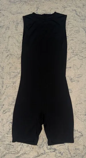 Fitted Black Sleeveless Romper Size M thumbnail 1