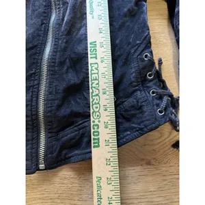 Free People We The Free Women Sz Small Moto Biker Jacket‎ Zip Pockets Streetwear thumbnail 5