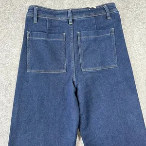 Z Supply Size 25 Rilynn Wide Leg Trouser Jeans Dark Rinse Preppy Casual‎ NEW thumbnail 8
