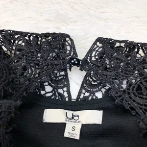Ya Los Angeles Black Lace Fit And Flare Pleated Dress Size Small‎ thumbnail 8