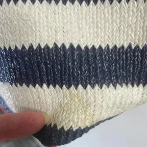 Vera Bradley Navy‎ and White Striped Beach Tote with Tassels GUC thumbnail 10