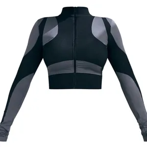 PLT Black and Gray Long Sleeve Activewear thumbnail 2
