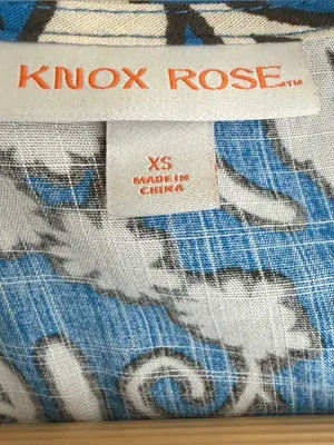 Knox Rose Women’s XS Blue Floral Boho Midi Wrap Dress Tassel Tie Tiered thumbnail 9