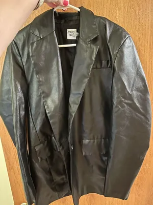 Princess Polly Black Leather Jacket thumbnail 1