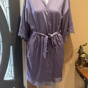 AW bridal purple robe Size M thumbnail 2