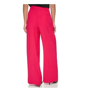 DKNY Frosted Wide Leg Twill‎ Trousers Size 2 thumbnail 4