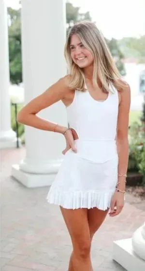 FREE PEOPLE Movement Back It Up Skortsie in White Size Medium thumbnail 1