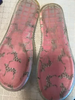 Stuart Weitzman slip on Jelly flats With Rhinestones size 8 thumbnail 5