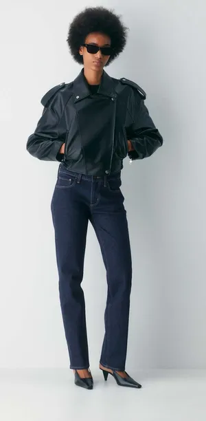 Aritzia Denim Forum Tilda Lo-Rise Straight Jean size 28 new with tags thumbnail 1