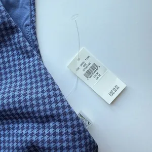 Aerie NWT Offline Recharge Least Support Sports Bra Blue Houndstooth Size Medium thumbnail 5