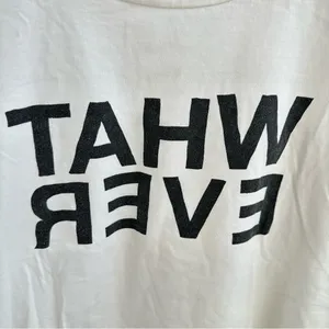 2016 vibes white "Whatever" graphic tee Size M thumbnail 2