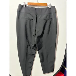 Athleta Black Wide Leg Cropped Pants Women's Size‎ 16 Elastic Waist thumbnail 6