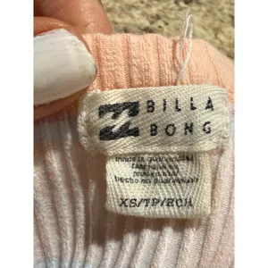 Billabong Women's Striped Ribbed Tank Top Peach Multi thumbnail 7