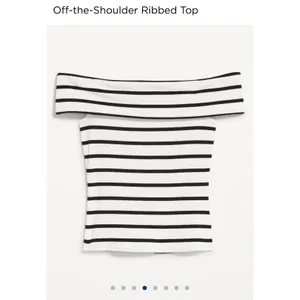 NWT Old Navy Womens Striped Off Shoulder Ribbed Top‎ XL thumbnail 2