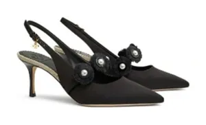 Tory Burch Penelope Black Slingback Heels Sz. 6.5 thumbnail 1