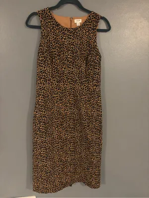 J. Crew Leopard Print Midi Dress thumbnail 3