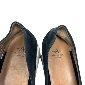 Aquatalia Slip On Sneakers Loafer‎ Lug Sole Leather Suede Black Size US 9 thumbnail 9