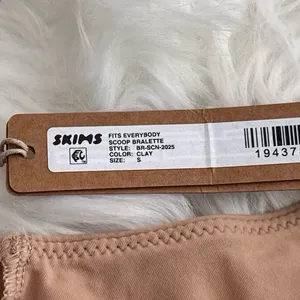 Skims Fits Everybody Scoop Neck Bralette Clay Size Small thumbnail 8