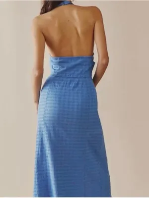 Free People Nya Maxi Dress in Blue thumbnail 2