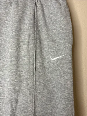 Women’s grey Nike jogger sweatpants full length cotton oversized XS thumbnail 3