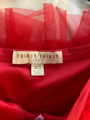 Thirty Thirty LA Red Tulle Dress thumbnail 2