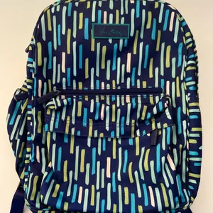 Vera Bradley backpack blue, turquoise and green. thumbnail 1
