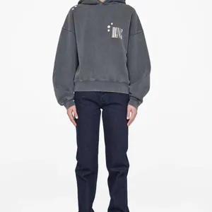 ANINE BING Women's Bleached Alec
Hoodie Size Medium thumbnail 2