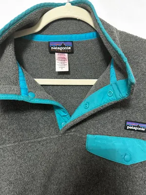 Patagonia snap T fleece pullover blue thumbnail 3