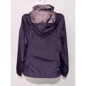 North Face DryVent Purple Yellow Hooded Rain Jacket M Hiking Camping Gorpcore thumbnail 6