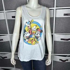 Disney Mickey and Friends Retro Group Shot Tank Top Size Small thumbnail 13