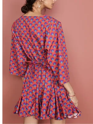 Rhode Ryan Dress in Retro Rainbow M Red Size M thumbnail 2