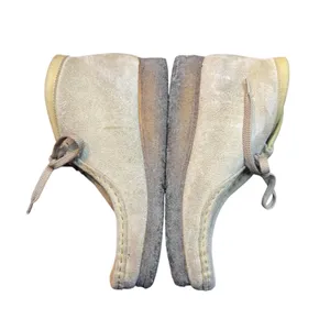 Clarks Originals Wallabee Boots Womens 5 Beige Suede Leather Crepe Ankle Chukka thumbnail 6